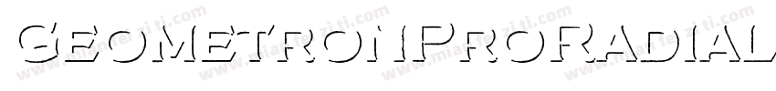 GeometronProRadial 500字体转换